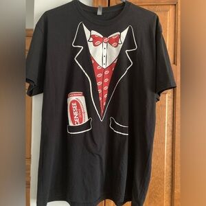 Next Level Apparel Genesee Beer Tuxedo Bowtie Graphic T-shirt Men’s XL